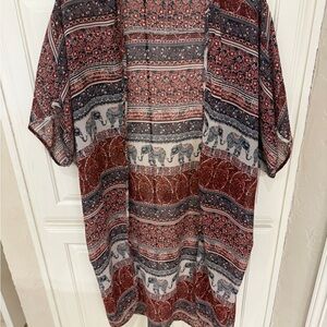 Women’s Multicolor Patterned kimono